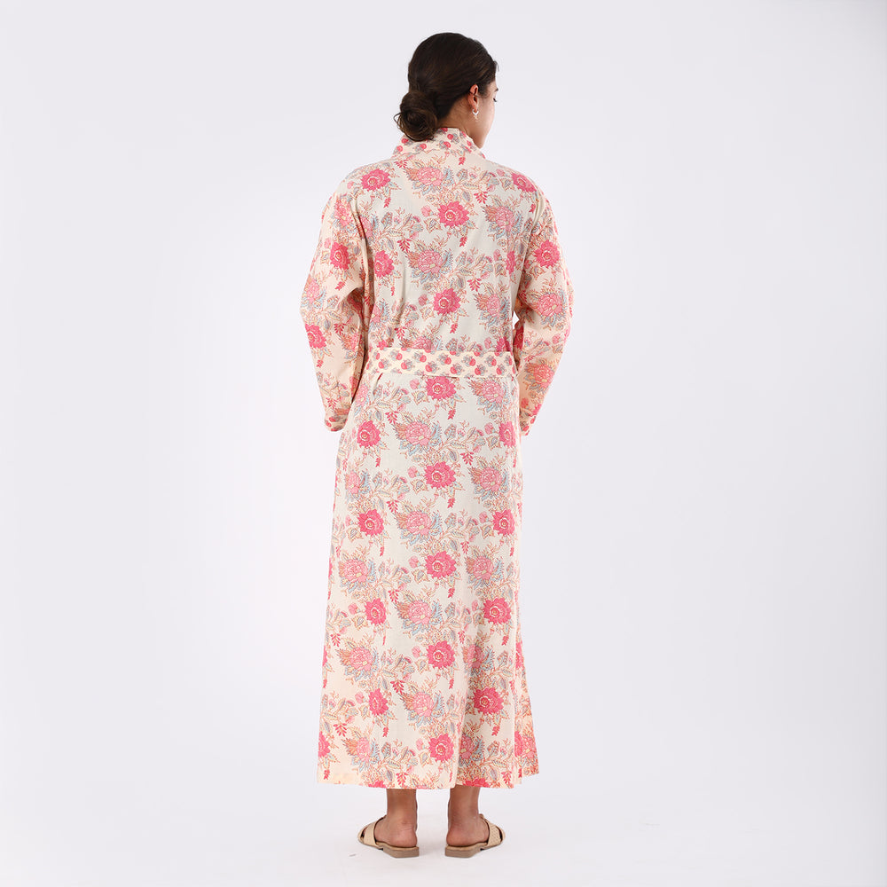 Creamy Corn Floral Kimono Product Image 2