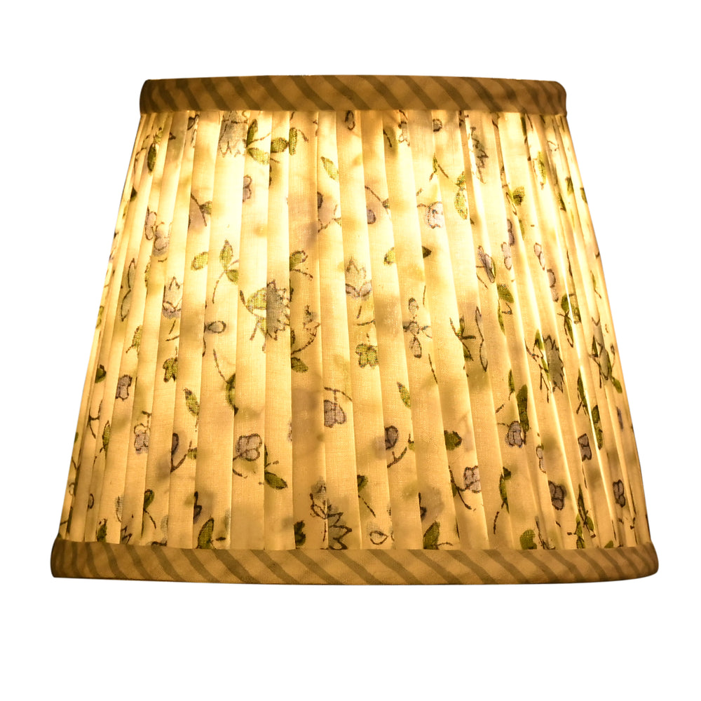 Powder Blue Pleated Lamp Shade Product Image 2