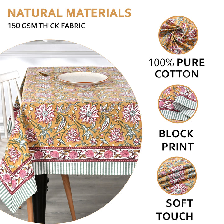 Biscotti Yellow Tablecloth Product Image 5