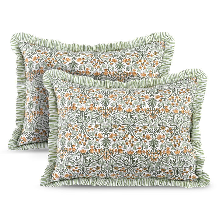 Goldenrod Yellow Ruffle 20x26 Inches Sham Pillow Cover Product Image 1