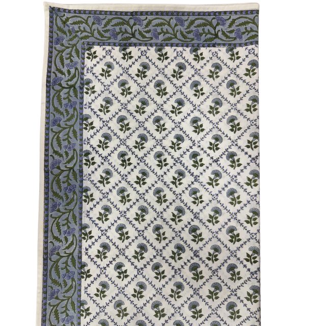 Mughal Steel Blue Tablecloth Product Image 4
