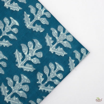 Teal Blue and Grey Indian Floral Printed Pure Cotton Cloth Embroidery Scalloped Napkins, Wedding Party Home, 9x9"- Cocktail 20x20"- Dinner