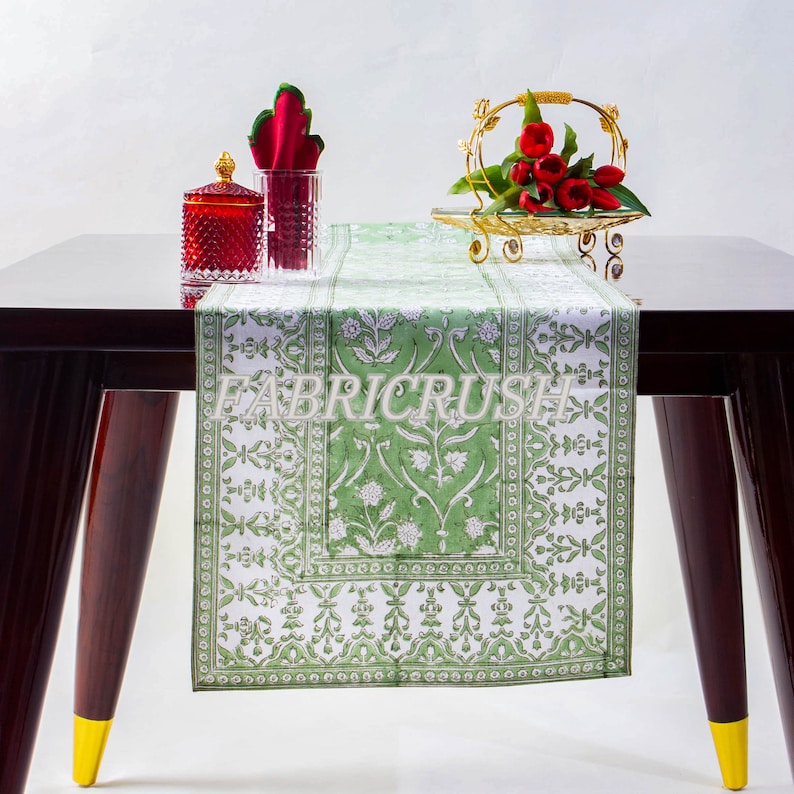 Pear Green Table Runners