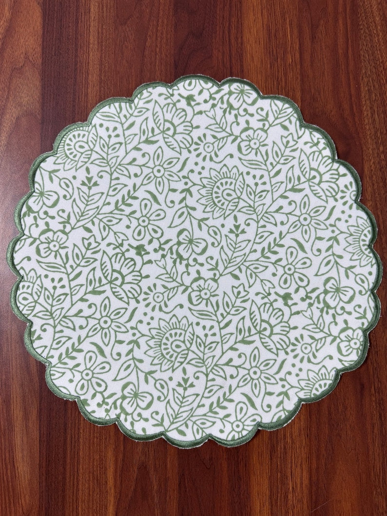 Sage Green Jal Placemat