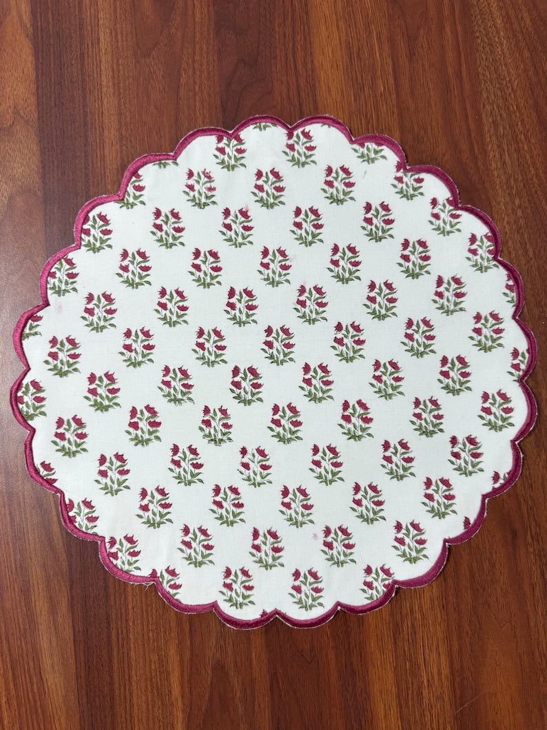 Marmalade and Green Placemat