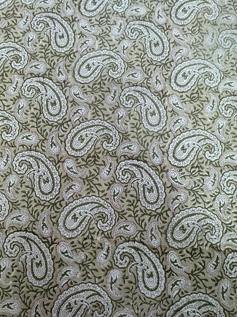 Fabricrush Royal Beige Indian Floral Hand Block Printed Cotton Tablecloth, Dining Table Cover for Party Wedding Events Home Baby Shower Bridal Shower, Gift for her, gifts, Halloween, Christmas, Thanksgiving