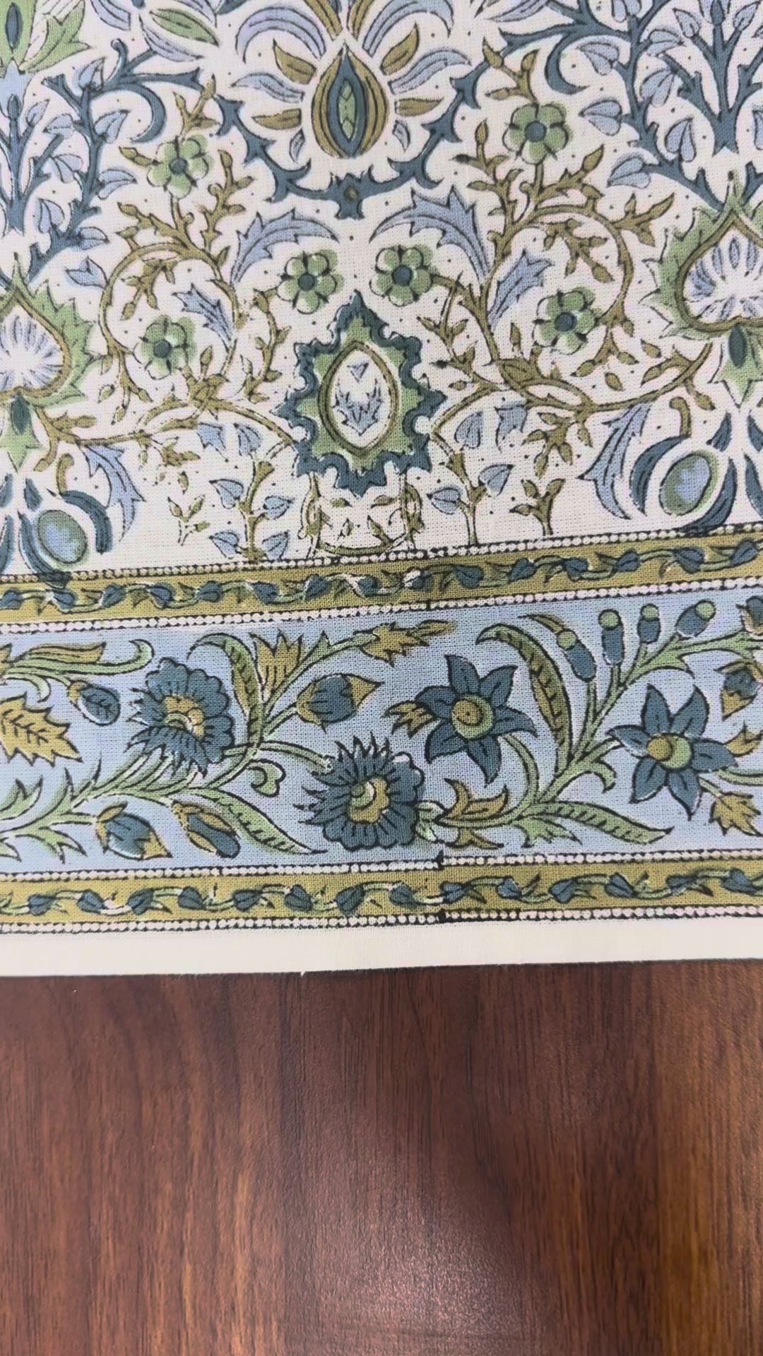 Indigo Floral Tablecloth
