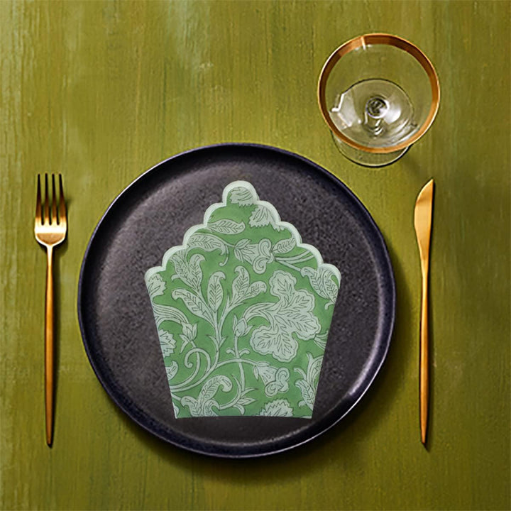 Sage Green Fabricrush Cloth Napkins 100% Pure Cotton Farmhouse Wedding Dinner Reusable Napkins