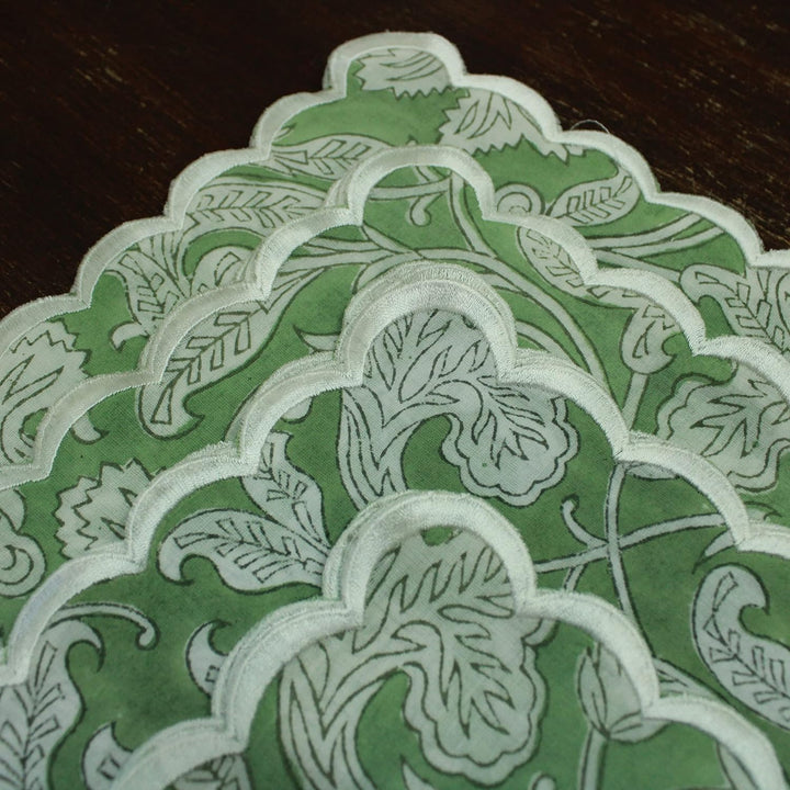 Sage Green Fabricrush Cloth Napkins 100% Pure Cotton Farmhouse Wedding Dinner Reusable Napkins