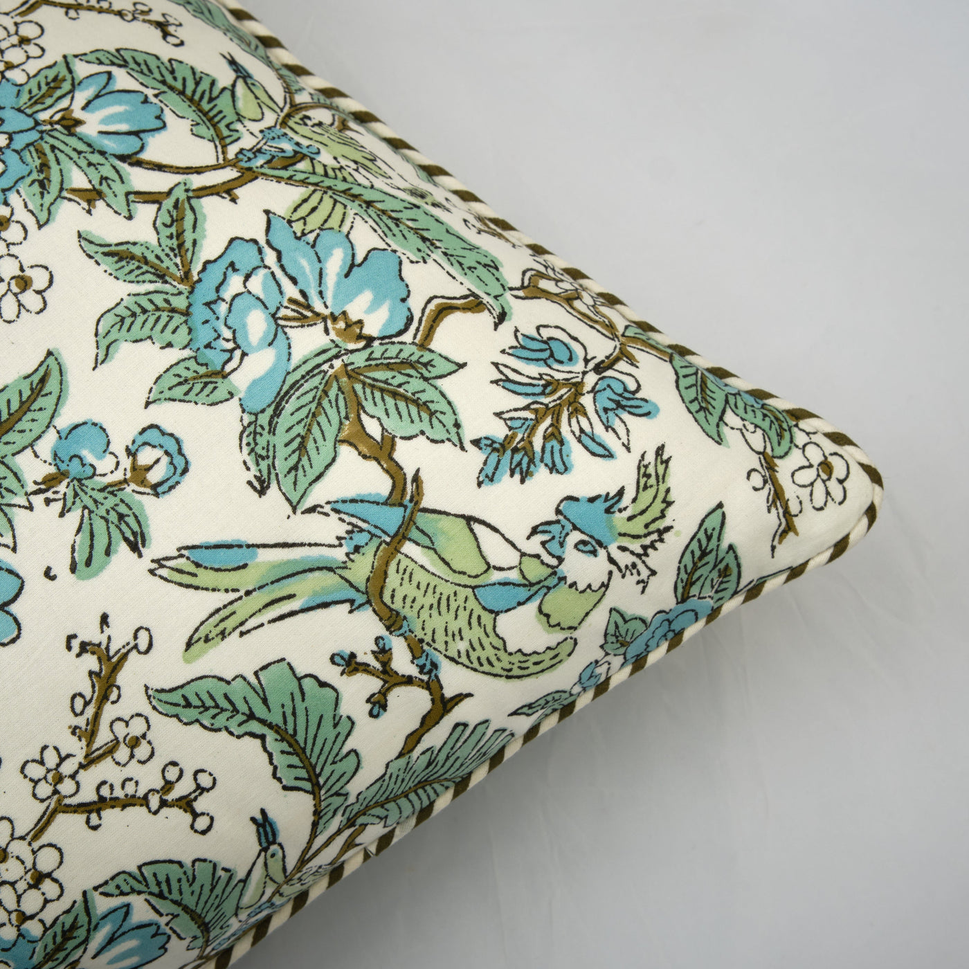 The Fabricrush  Pillowcases & Shams Eliza Green Cushion Cover