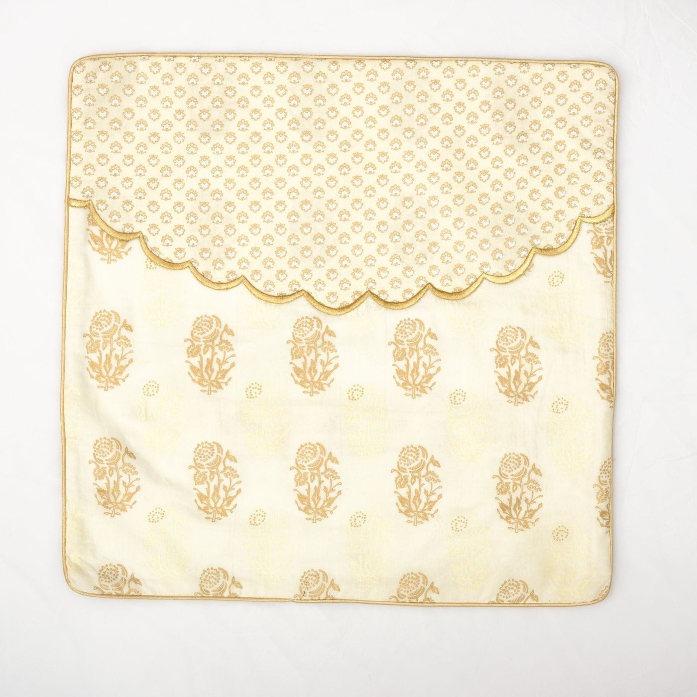 The Fabricrush  Pillowcases & Shams Scallop Embroidery Cushion Cover