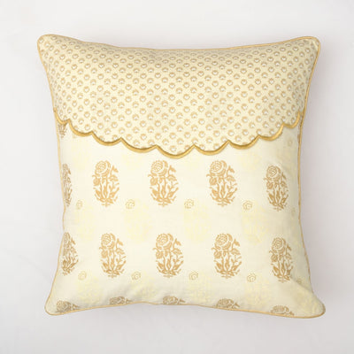 The Fabricrush  Pillowcases & Shams Scallop Embroidery Cushion Cover