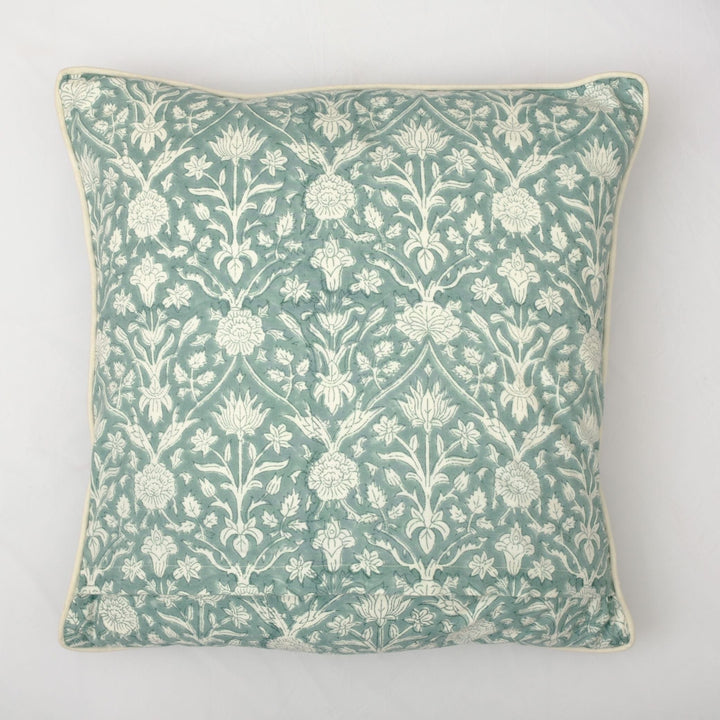 The Fabricrush  Pillowcases & Shams Teal Grey Gadd Pillow Cushion Cover