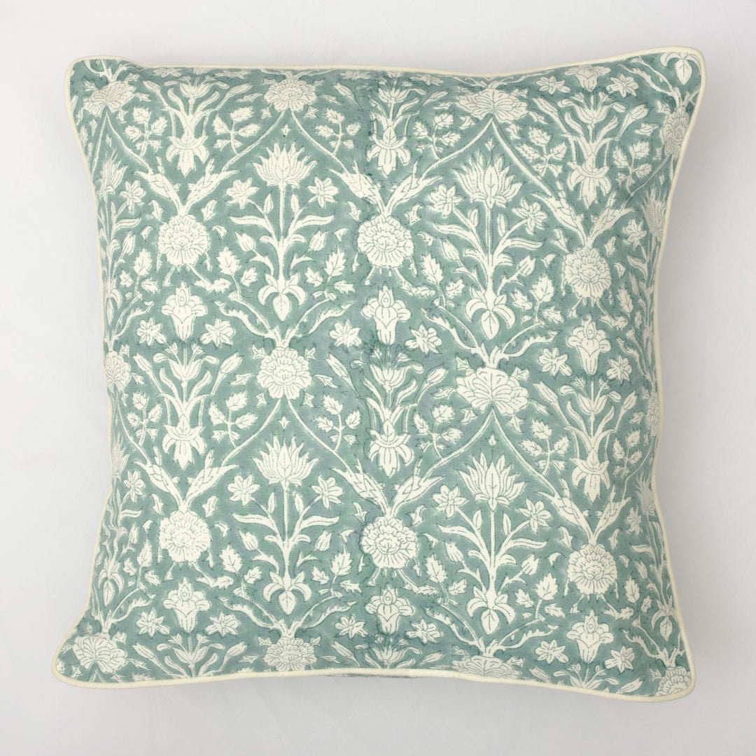 The Fabricrush  Pillowcases & Shams Teal Grey Gadd Pillow Cushion Cover