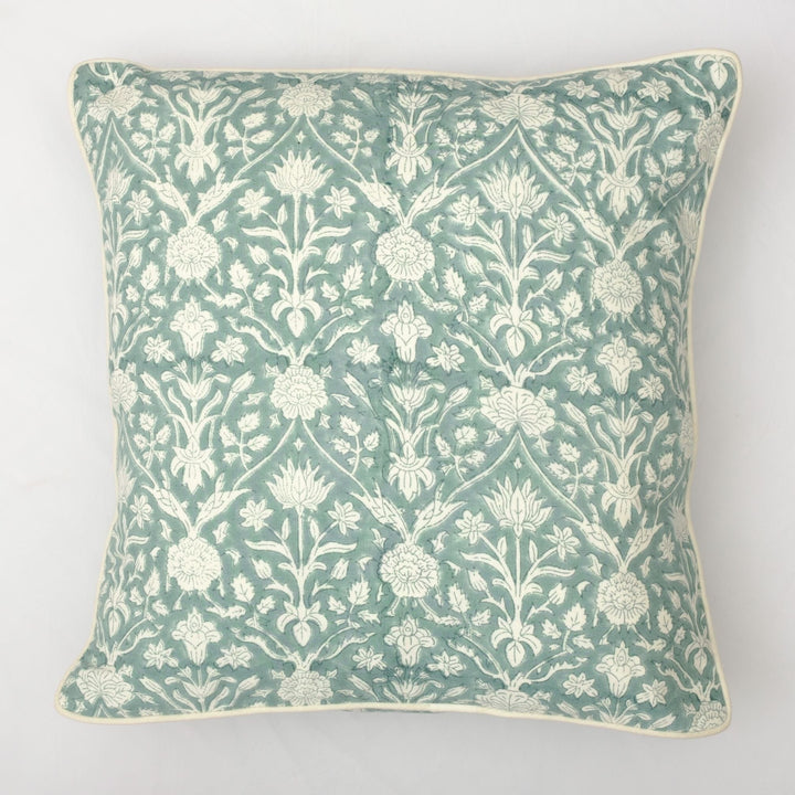 The Fabricrush  Pillowcases & Shams Teal Grey Gadd Pillow Cushion Cover