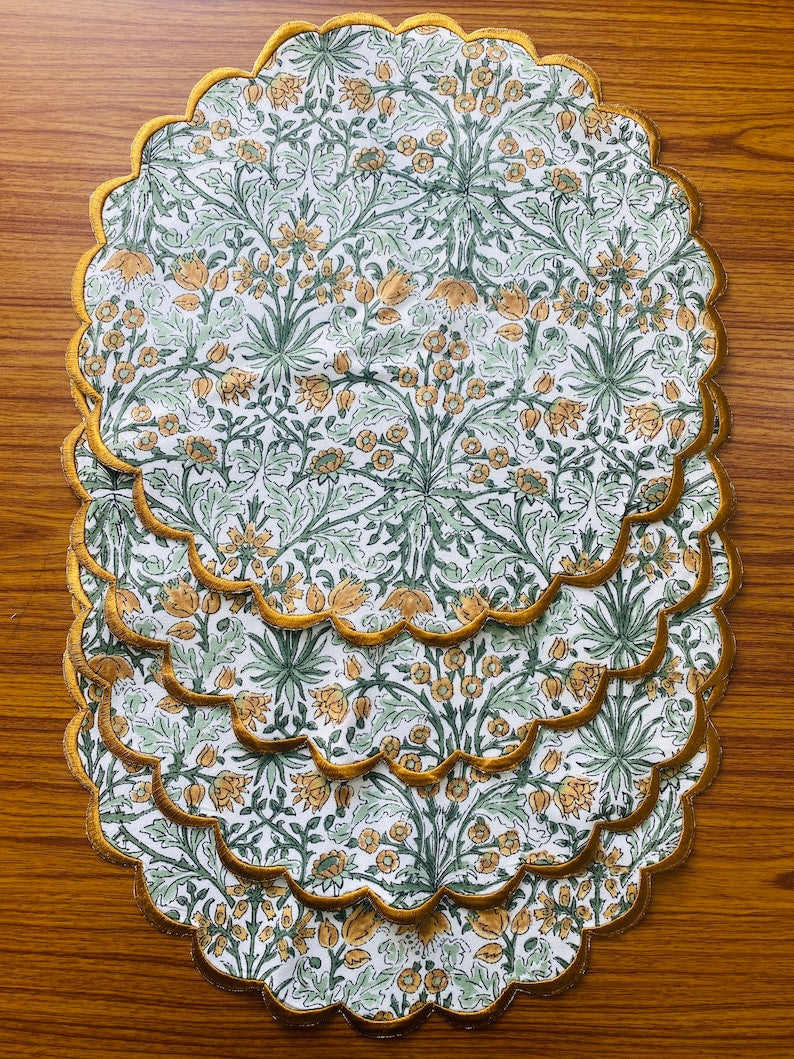 Goldenrod Yellow, Fern Green, Peanut Brown Placemat