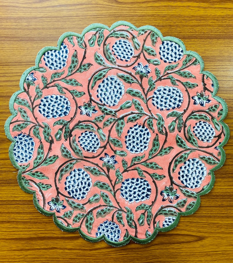 Dark Salmon Pink Placemat