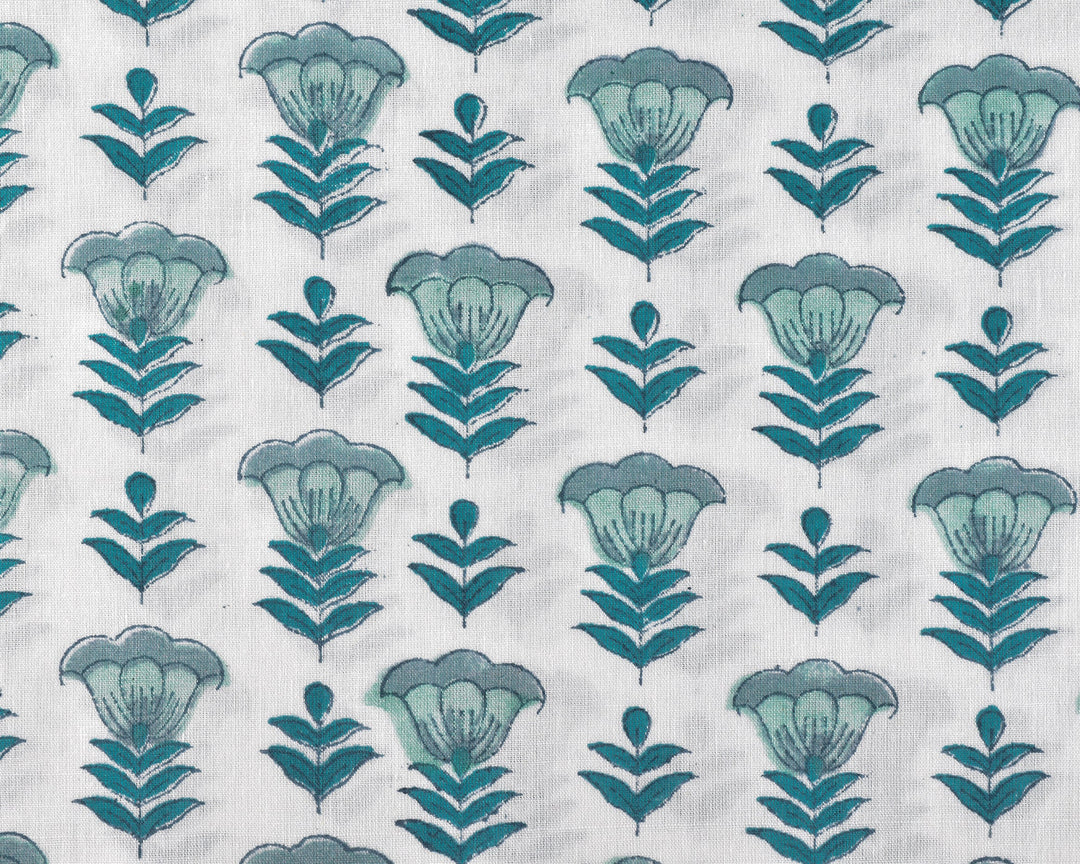 Aquamarine Blue & Turquoise Napkins 20x20* Block Printed 100% Pure Cotton Cloth
