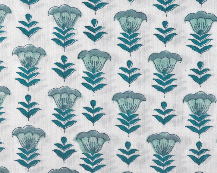 Aquamarine Blue & Turquoise Napkins 20x20* Block Printed 100% Pure Cotton Cloth