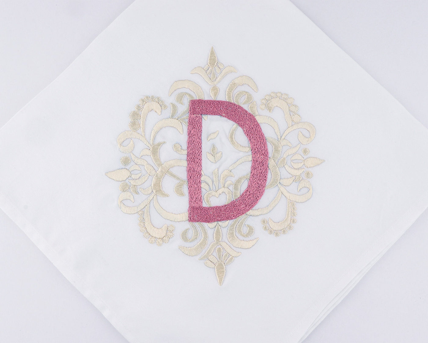 Fabricrush Personalized Cotton Embroidery Napkins for Anniversary, Wedding Couple Party Dinner Napkins