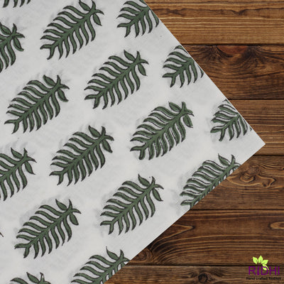 Juniper Green Indian Hand Block Leaf Printed Cotton Cloth Eco- friendly Napkins Wedding Event Party School 9x9"- Cocktail 20x20"- Dinner