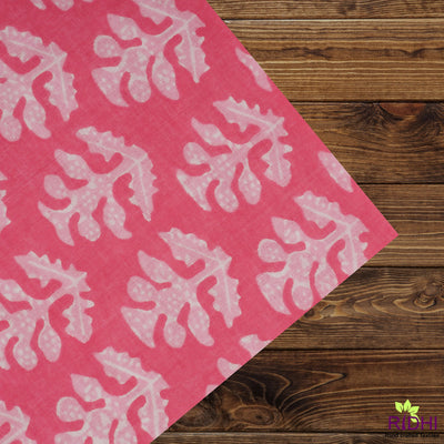 Watermelon and Lemonade Pink Indian Hand Block Floral Printed Cotton Cloth Napkins, Wedding Baby Shower Event, 9x9"- Cocktail 20x20"- Dinner