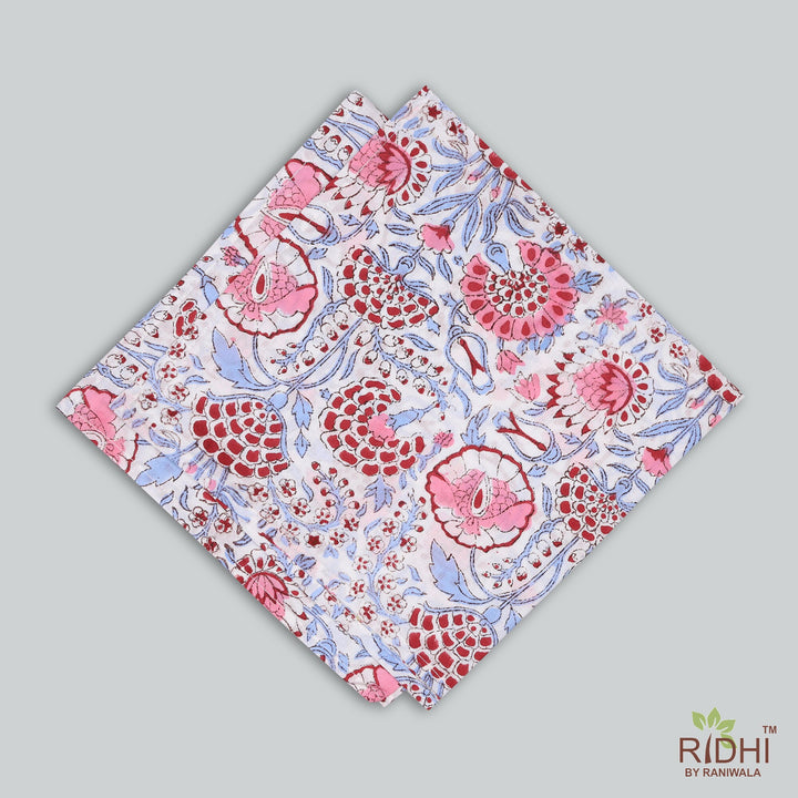 Pigeon Blue, Flamingo Pink Napkins