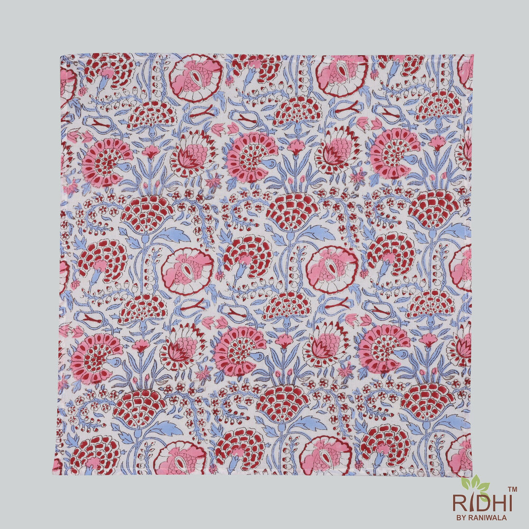 Pigeon Blue, Flamingo Pink Napkins