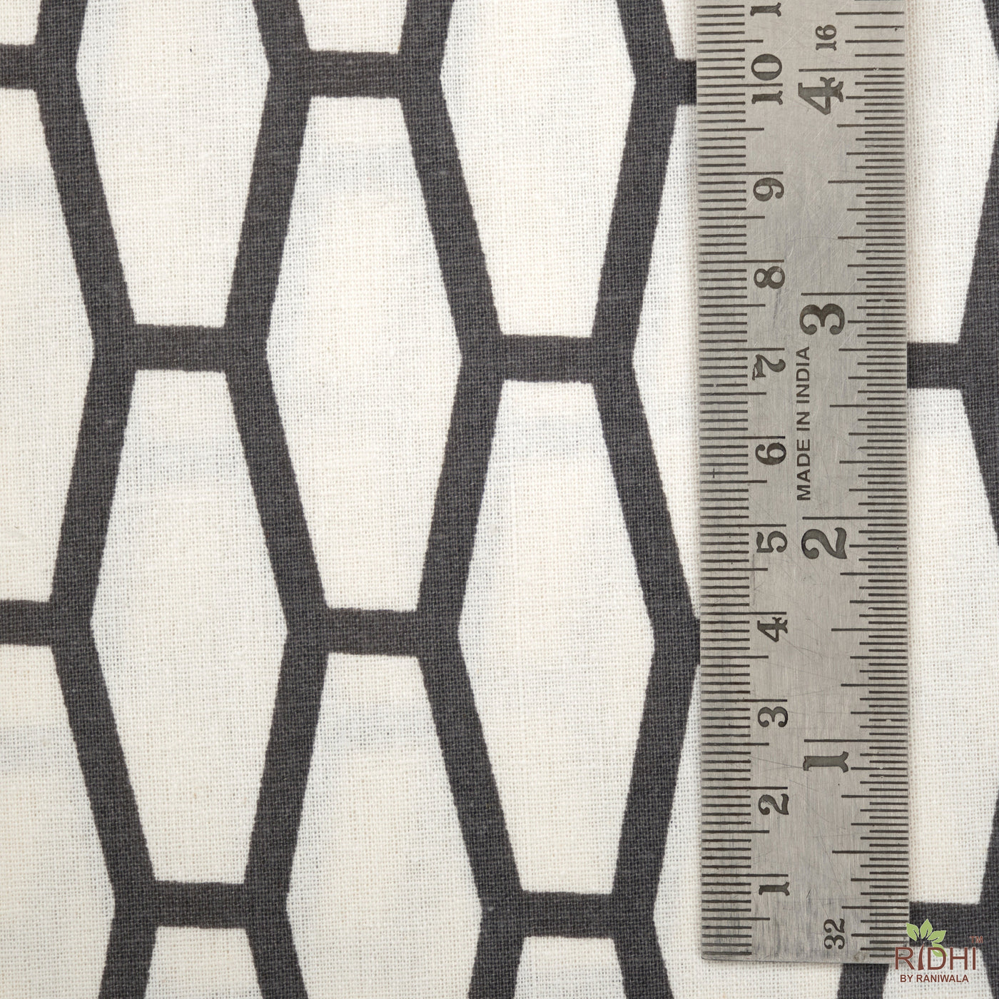 Black and White India Abstract Print 100% Pure Cotton Cloth, Fabric for Curtains, Upholstery, Big Width Fabric, Chair Upholstery