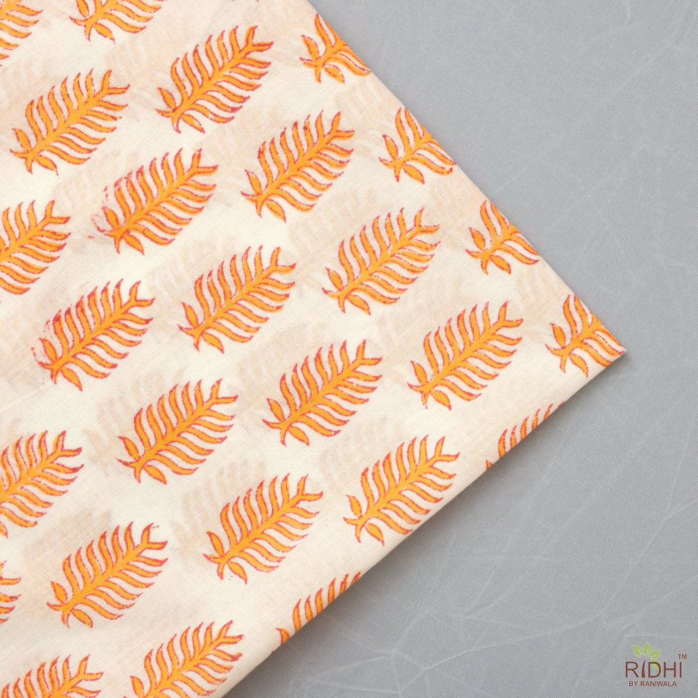 Gold Yellow Indian Hand Block Leaf Printed 100 % Biodegradable Pure Cotton Cloth Napkins, 18x18"- Cocktail Napkins, 20x20"- Dinner Napkins